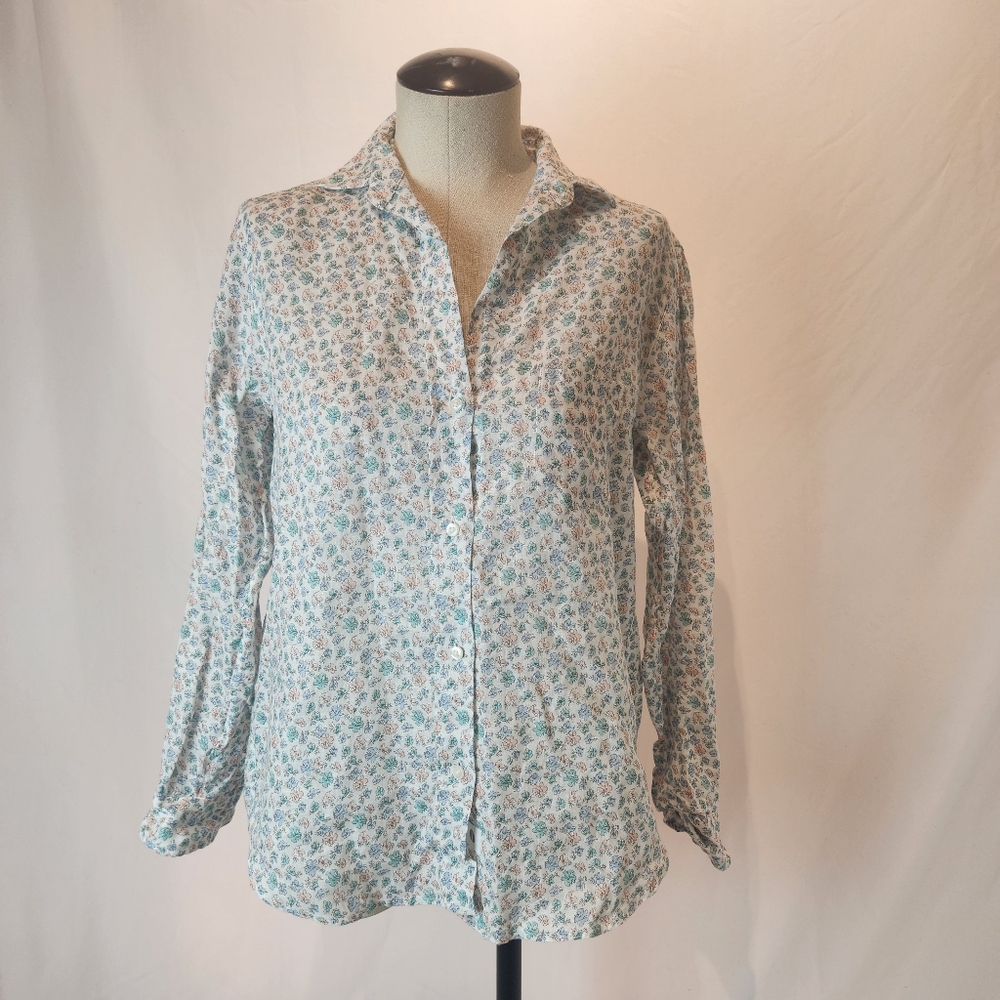 Anthropologie Grayson LINEN button-down